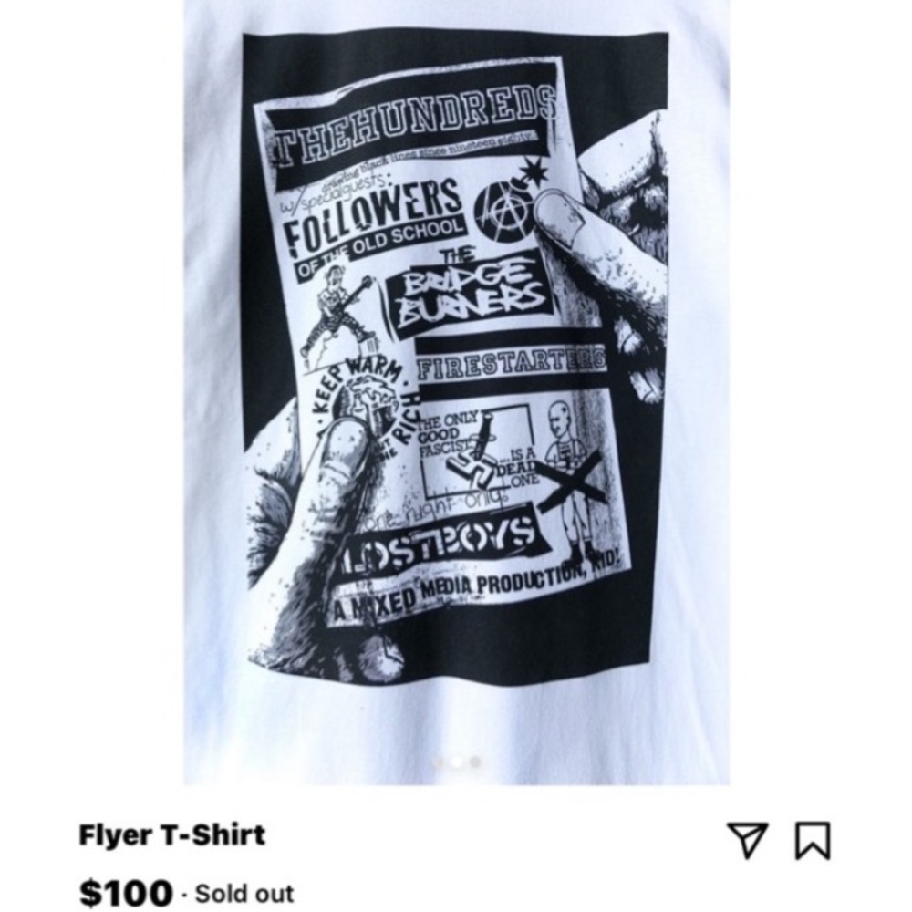 The Hundreds The Flyer T-Shirt Size Large